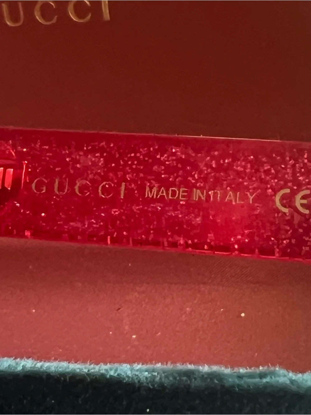 Gucci Glitter Hot Pink Round Cat-Eye Sunglasses